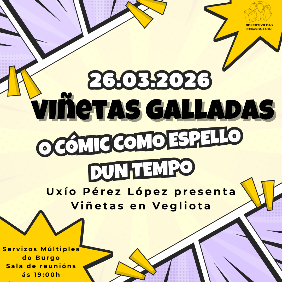 Cartaz do evento: Viñetas en Vegliota con Uxío Pérez López